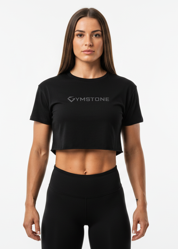 GYMSTONE Wordmark Crop Tee