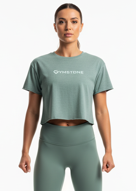 GYMSTONE Wordmark Crop Tee