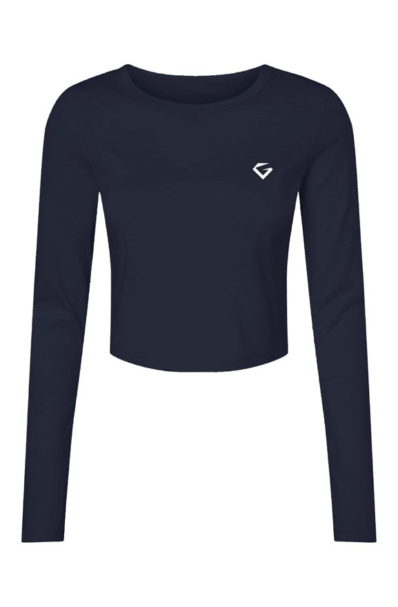 GYMSTONE Ribbed Long Sleeve Crop