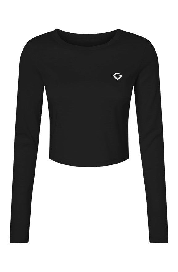 GYMSTONE Ribbed Long Sleeve Crop