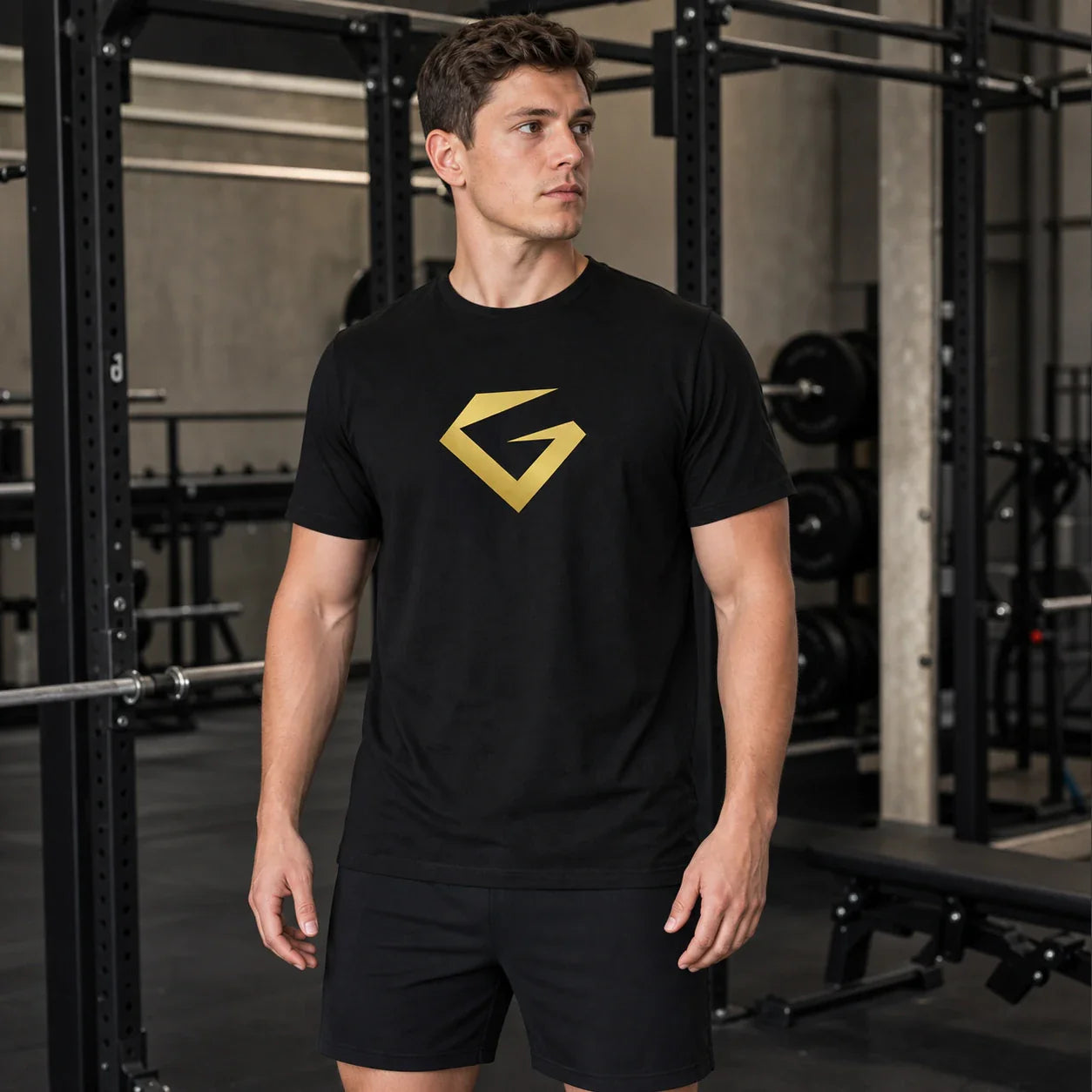 Deep Black - Founder's Edition Tee On Body Front
