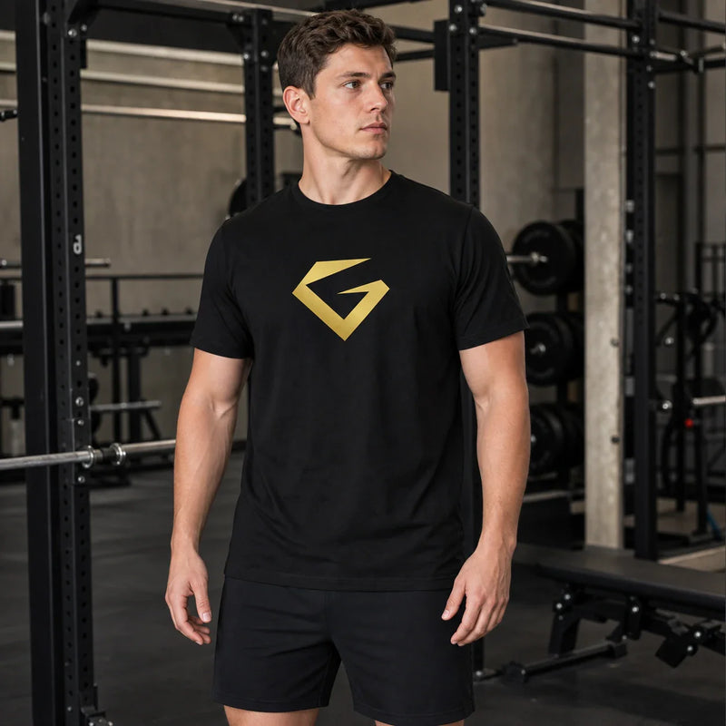 Deep Black - Founder's Edition Tee On Body Front