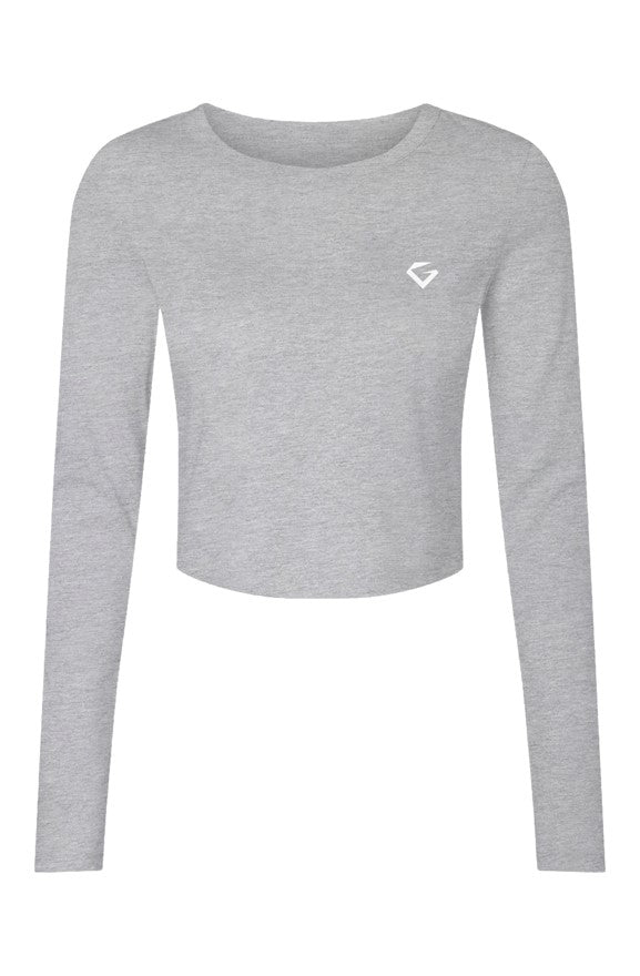 GYMSTONE Ribbed Long Sleeve Crop