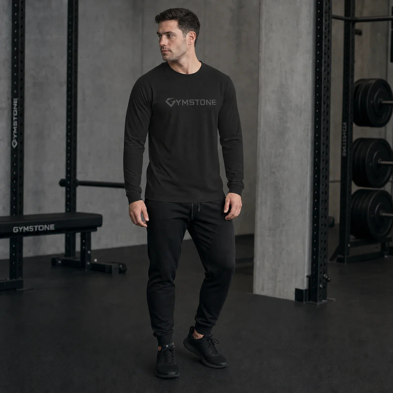 Black - Men's Ascend Long Sleeve Full On Body Fit