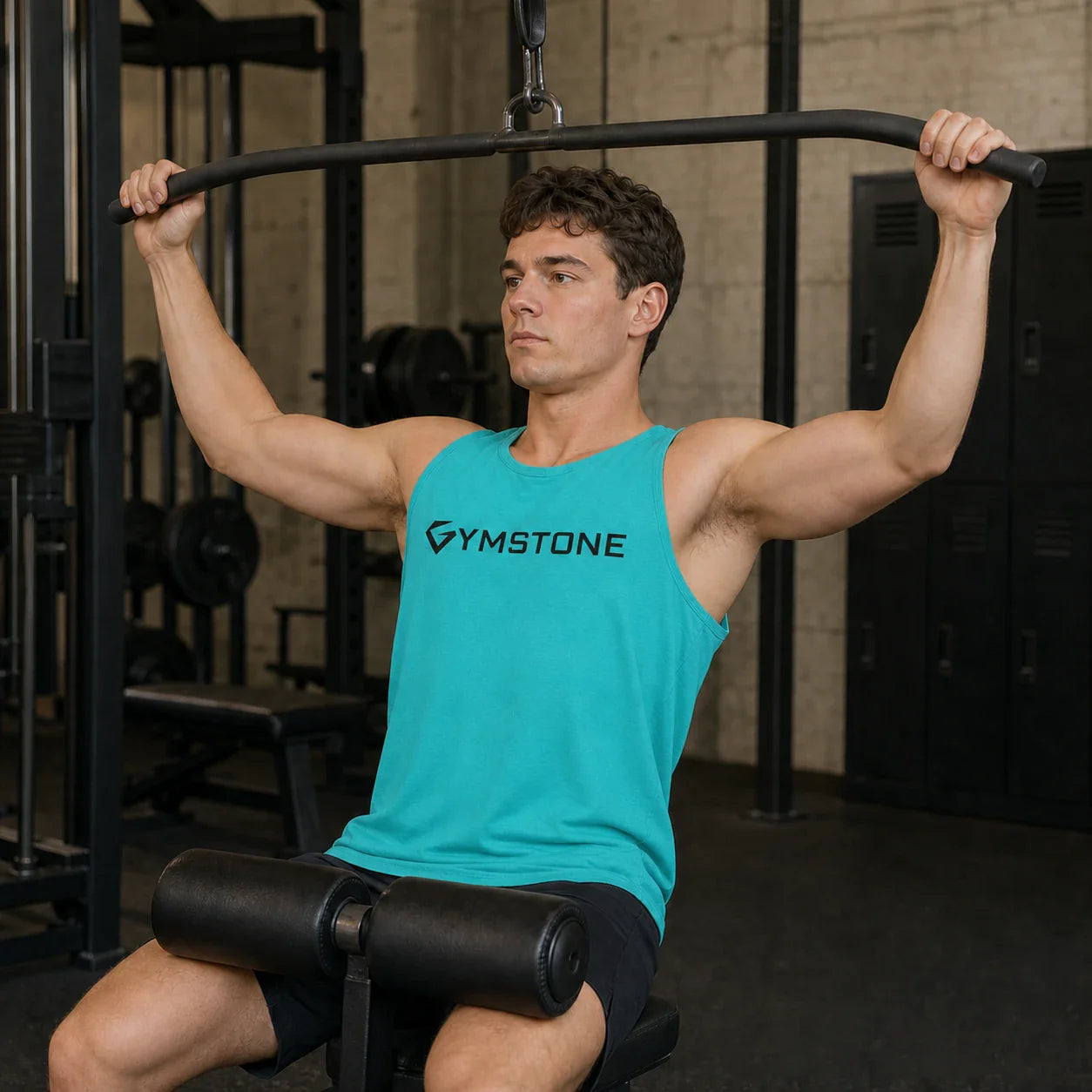 Tahiti Blue - Men's Ascend Tank Overhead Movement