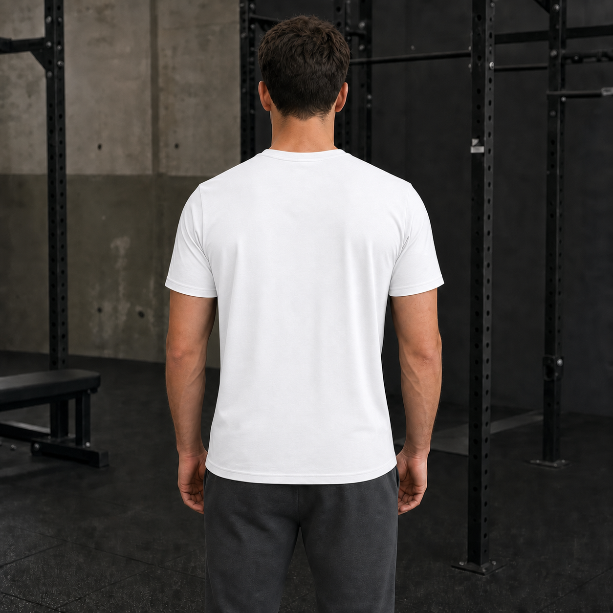 White - Men's Origin Tee Rear View