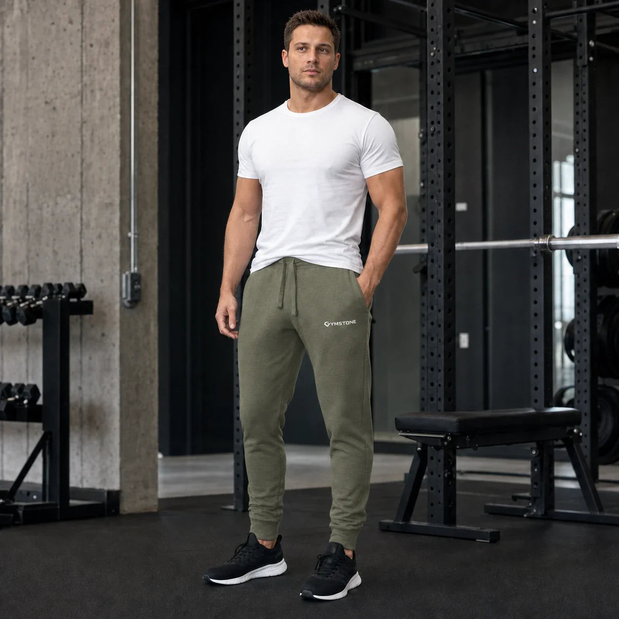 Military Green - Men's Pursuit Joggers Full On Body Fit