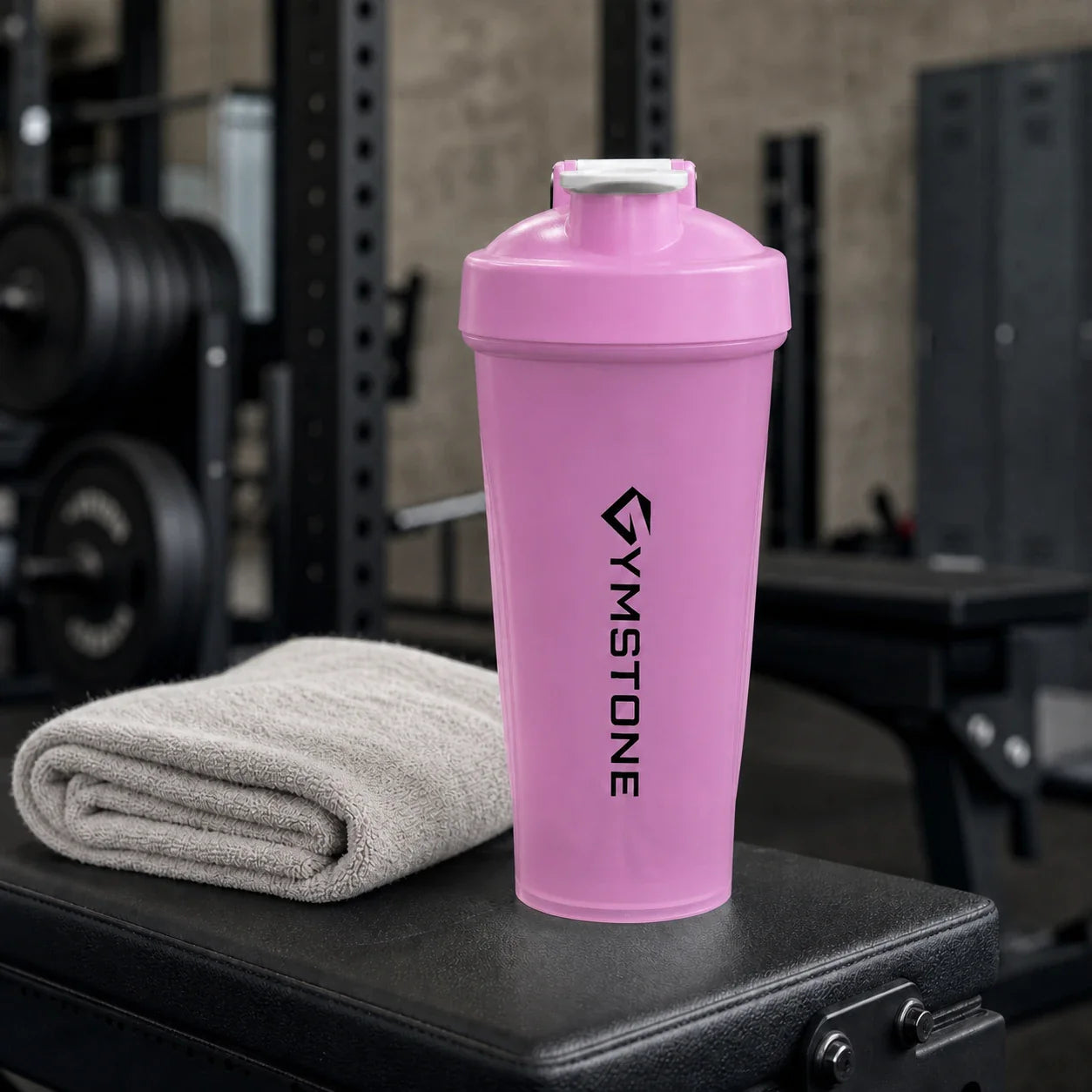 Pink - GYMSTONE Shaker Bottle Gym Bench
