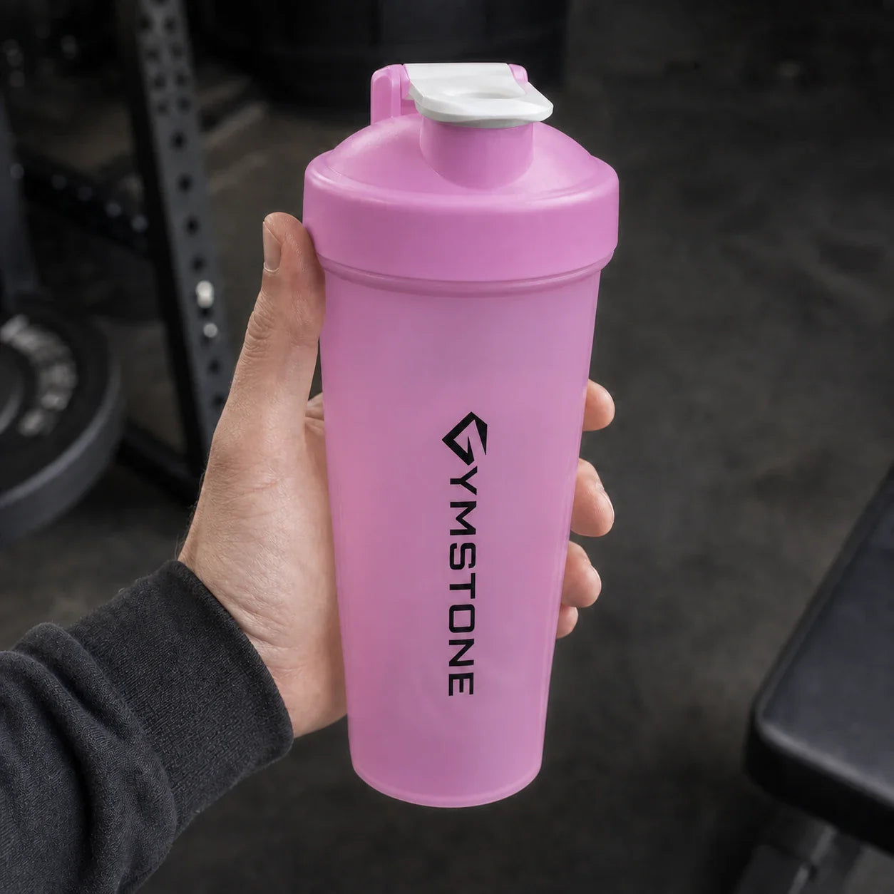 Pink - GYMSTONE Shaker Bottle Lid Detail