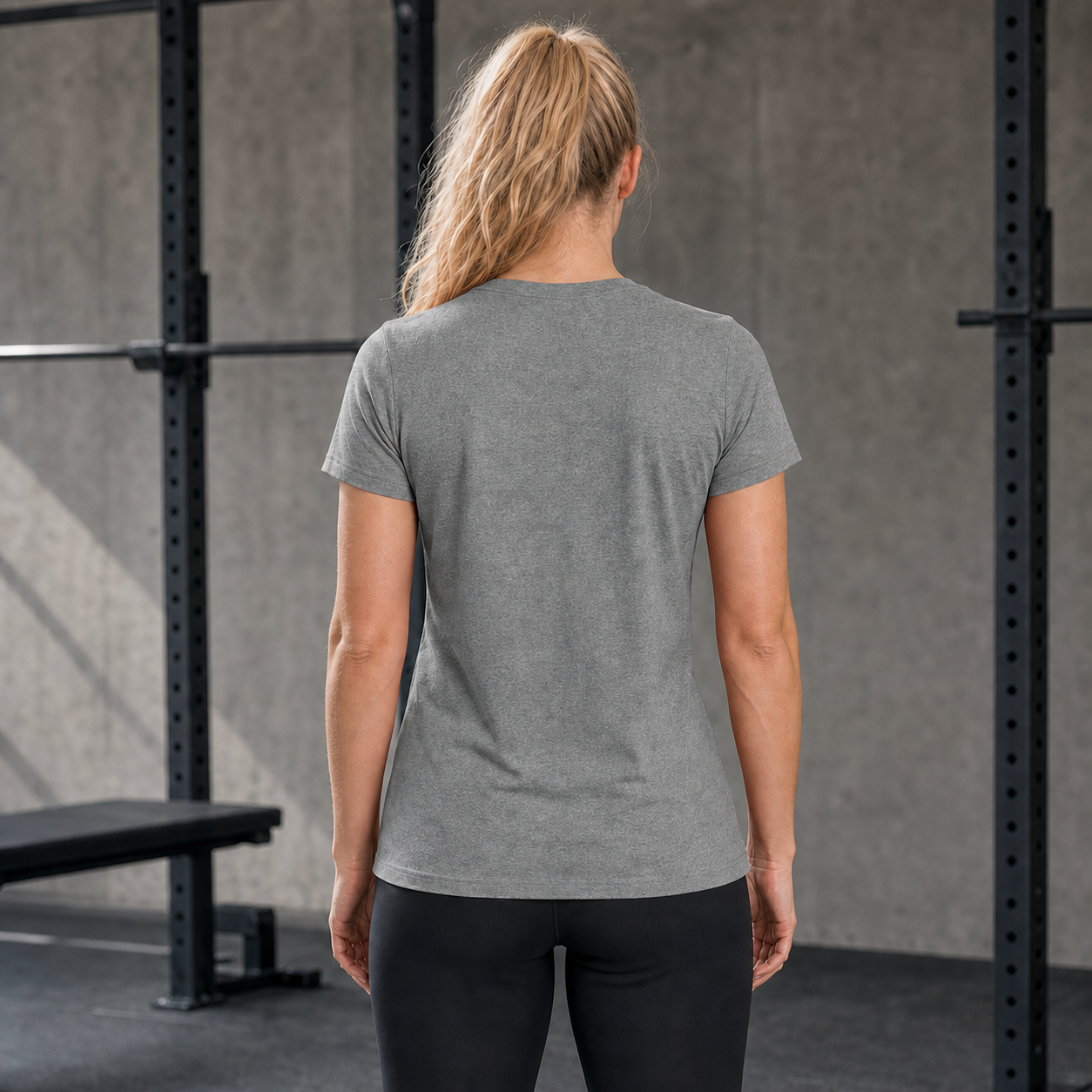 Grey Triblend - Women's Ascend Tee Back