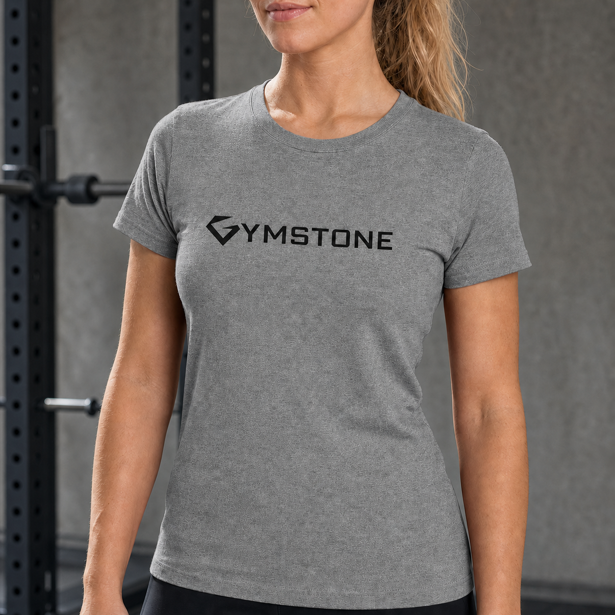 Grey Triblend - Women's Ascend Tee Logo Detail