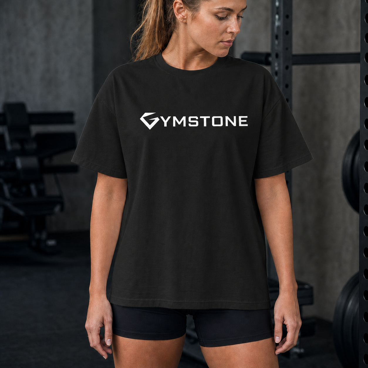 Black - Women's Forge Box Tee Front Close-Up
